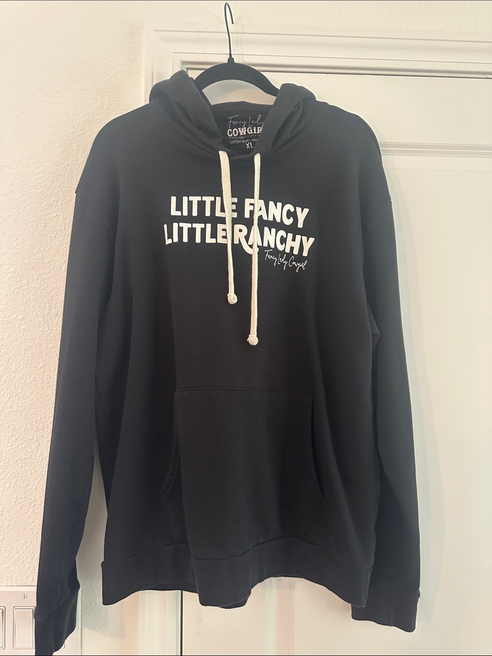 Little Fancy Little Ranchy Black Hoodie